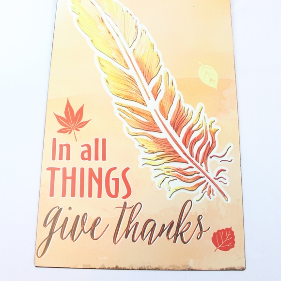 5/$25 Autumn Metal Sign Home Decor Wall Hanging - Picture 2 of 4